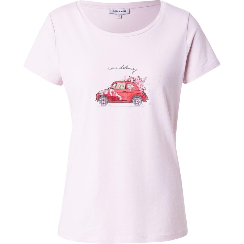 MORE & MORE Tričko ružová / červená / čierna 67459256