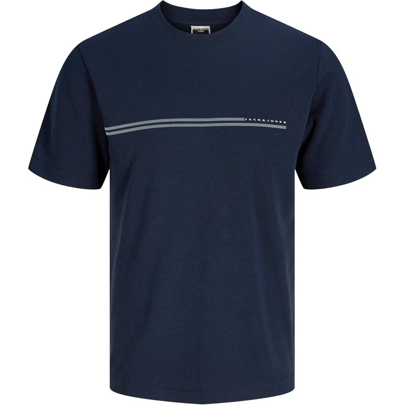 JACK & JONES Tričko JCOFUSION tmavomodrá / biela 67459270