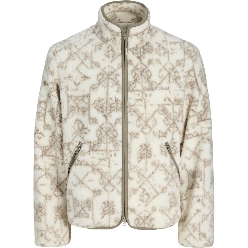 JACK & JONES Prechodná bunda JORNORREBRO kaki / biela 67459275