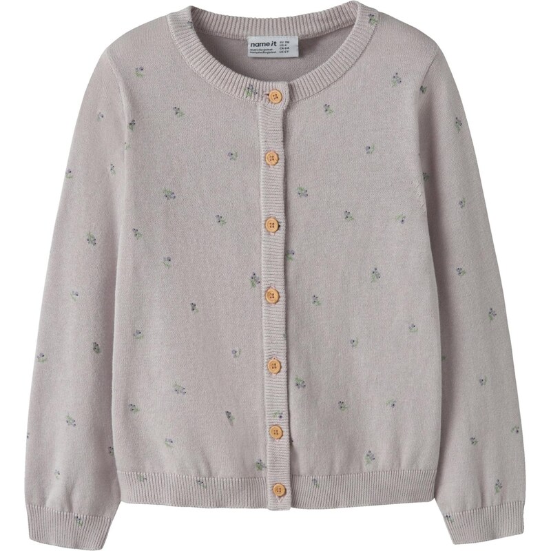 NAME IT Kardigán NMFBETA trávovo zelená / purpurová 67468842