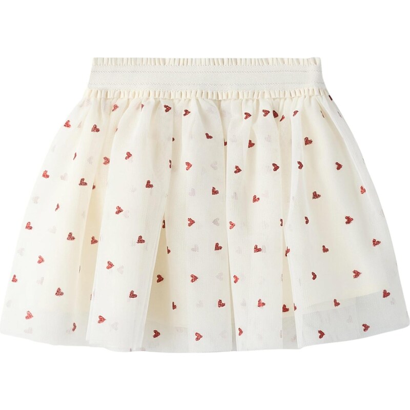 NAME IT Sukňa NMFBEROSS tmavočervená / biela 67459357