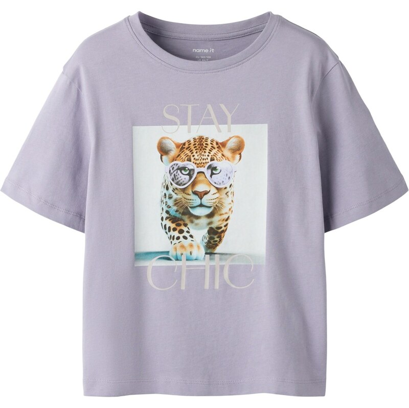NAME IT Tričko NKFVOTEA koňaková / svetlosivá / levanduľová / 67459409