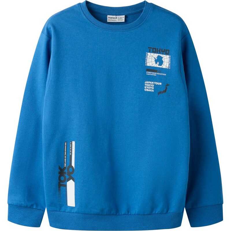 NAME IT Mikina NKMVildar námornícka modrá / čierna / biela 67459399