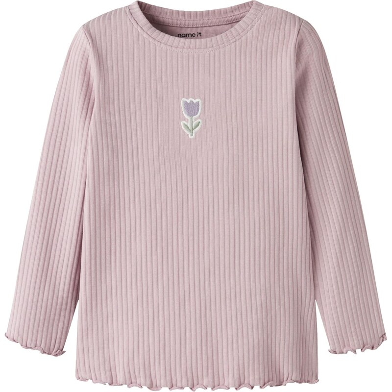 NAME IT Tričko NMFVEMMA zelená / orgovánová / púdrová / biela 67459394