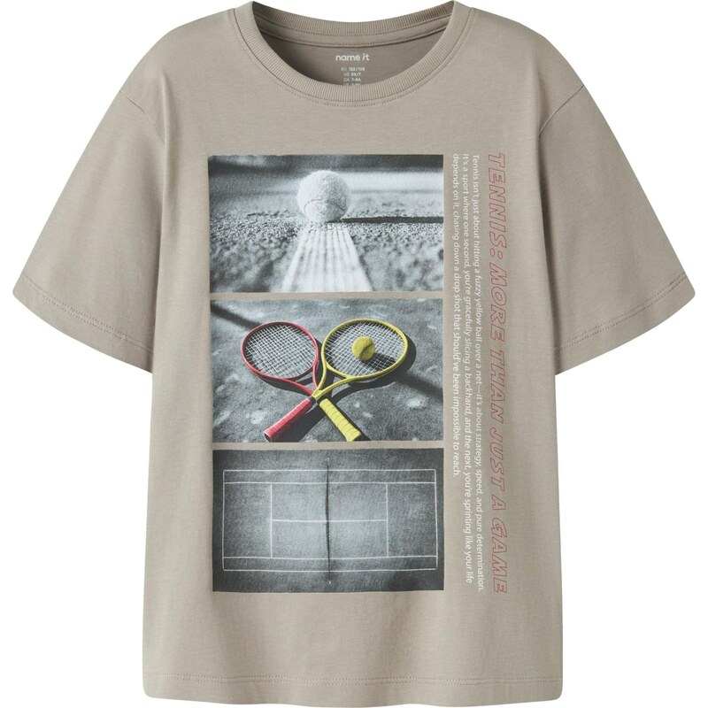 NAME IT Tričko NKMVOTO limetková / tmavosivá / kaki / biela 67459400