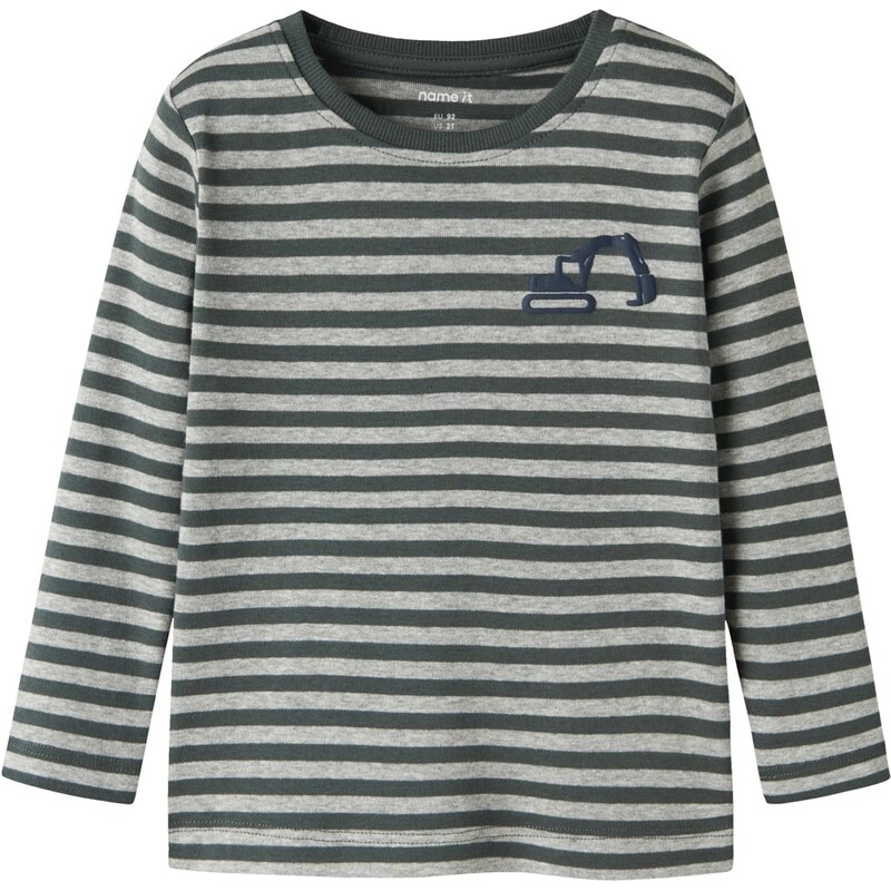 NAME IT Tričko NMMVILLY tmavomodrá / sivá melírovaná / tmavozelená 67459395