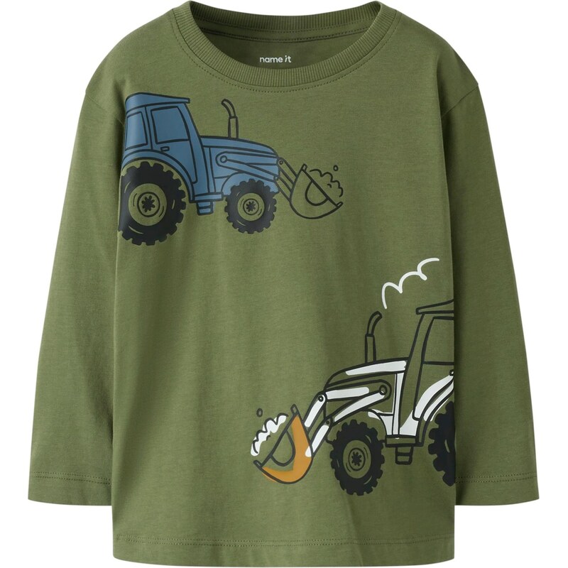 NAME IT Tričko NMMBERLAN modrá / olivová / čierna / biela 67459417