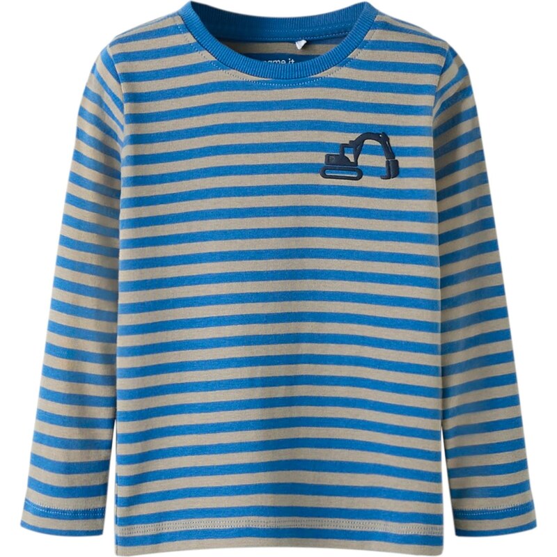 NAME IT Tričko NMMVILLY modrá / tmavomodrá / sivá 67459396