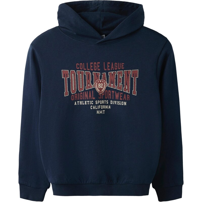 NAME IT Mikina NKMVianton námornícka modrá / hrdzavo červená / biela 67459408