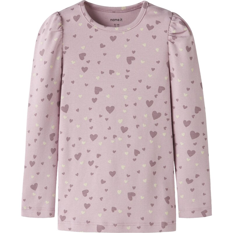 NAME IT Tričko NMFBHEART piesková / orgovánová / svetlofialová 67459420