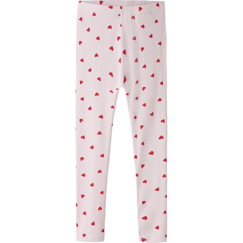 NAME IT Legíny NMFBHEART pastelovo ružová / červená 67459431