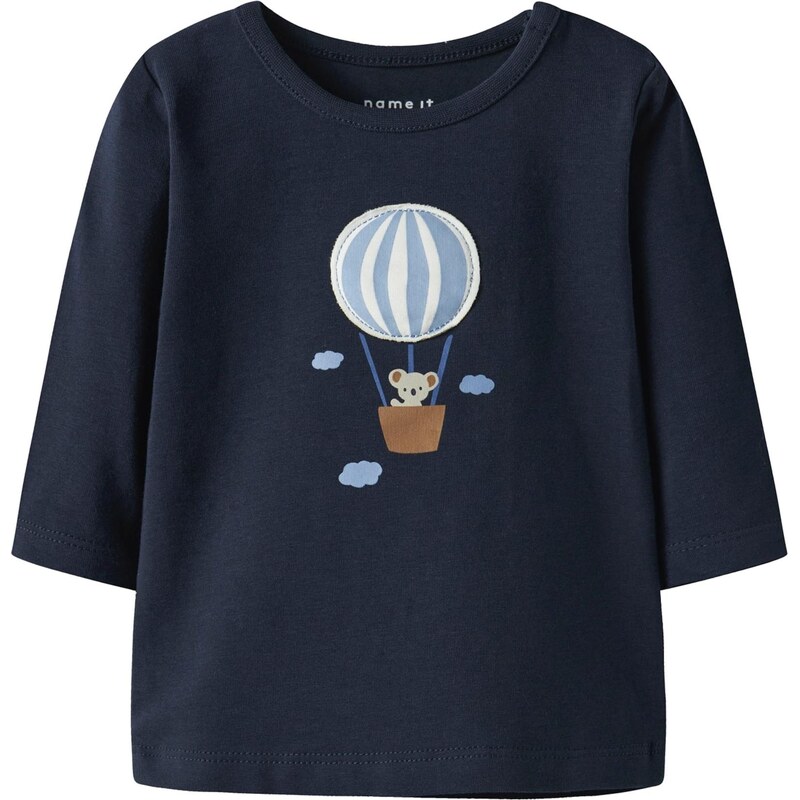 NAME IT Tričko NBMBENT svetlomodrá / tmavomodrá / hnedá / biela 67459453