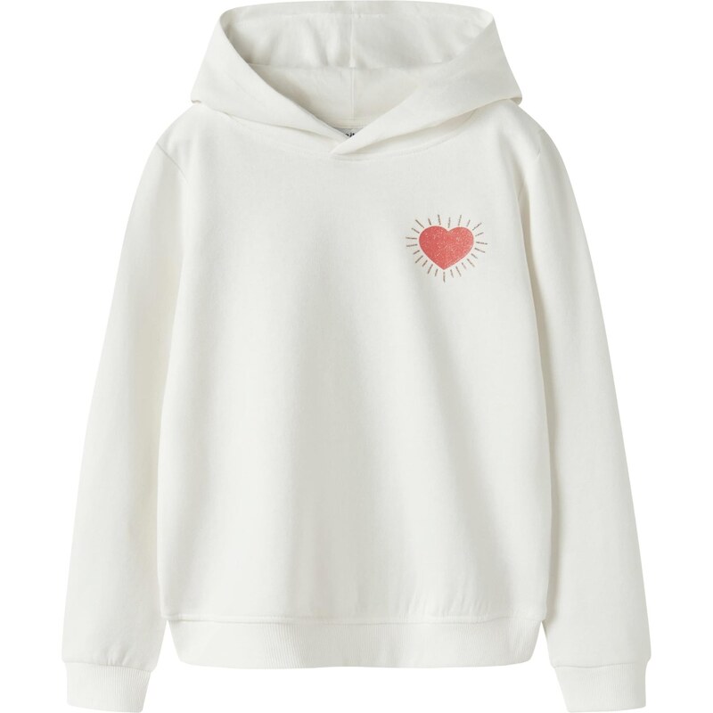 NAME IT Mikina NKFBiana hrdzavo červená / biela 67459454