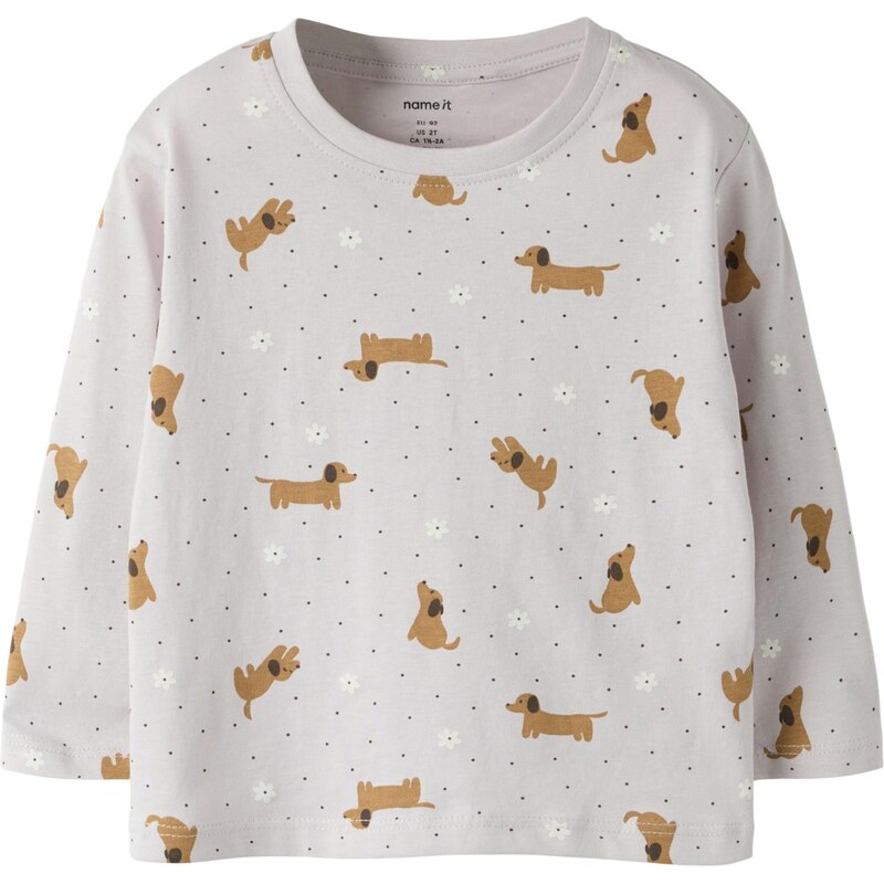 NAME IT Tričko NMFVELDA brokátová / orgovánová / biela 67459466