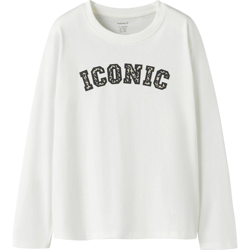 NAME IT Tričko NKFVELDA krémová / svetlofialová / čierna / biela 67459475