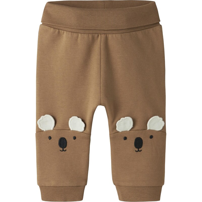 NAME IT Nohavice NBMBOSO svetlohnedá / čierna / biela 67459464