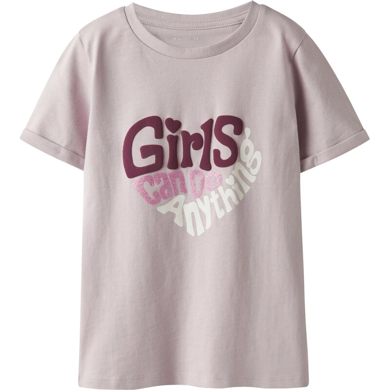 NAME IT Tričko NKFBARIA farba lesného ovocia / pastelovo fialová / 67459457