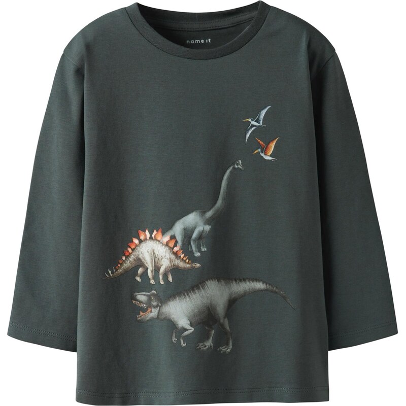 NAME IT Tričko NMMBART čadičová / tmavosivá / homárová 67459470