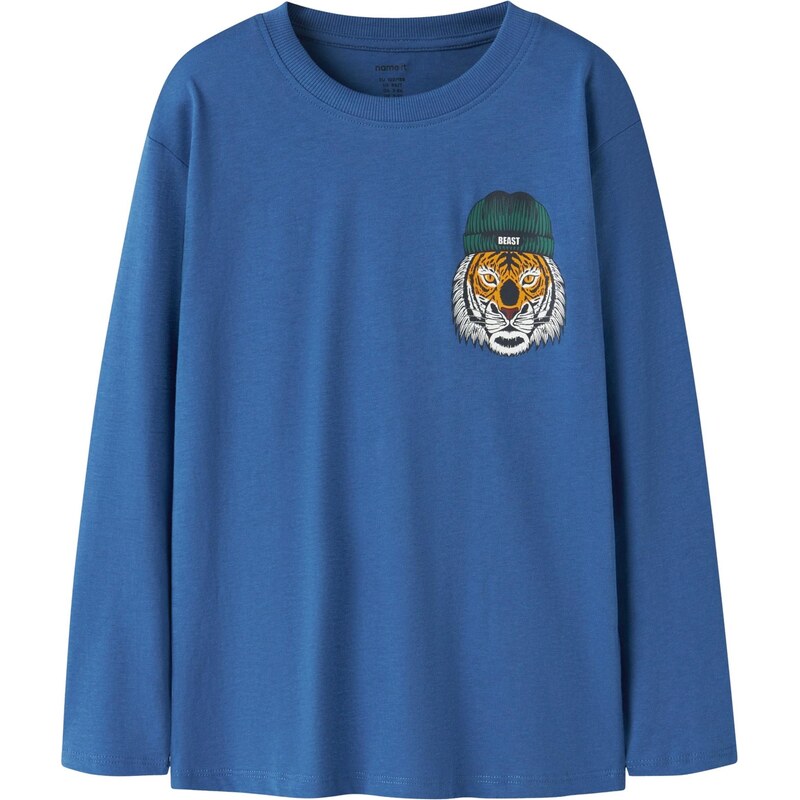 NAME IT Tričko NKMVELDO modrá / koňaková / smaragdová / biela 67459461