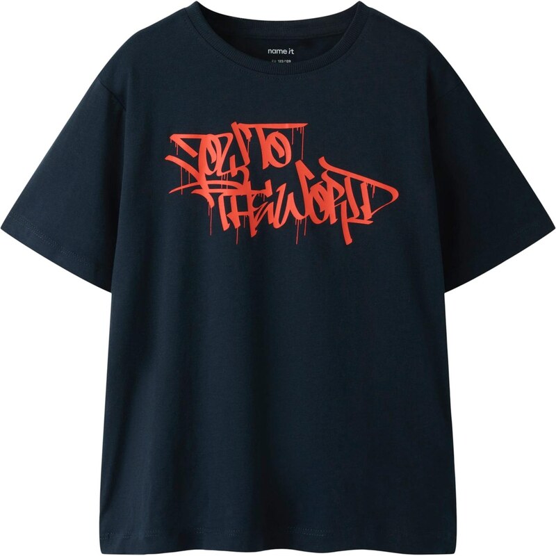 NAME IT Tričko tmavomodrá / jasne červená 67459462