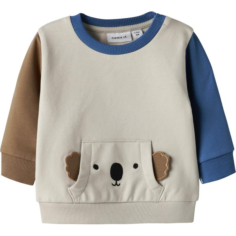 NAME IT Mikina NBMBoso tmelová / modrá / hnedá / čierna 67459478