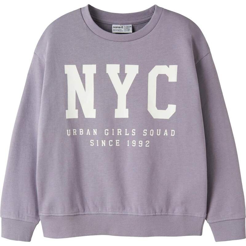 NAME IT Mikina NKFBELISSO levanduľová / biela 67459483