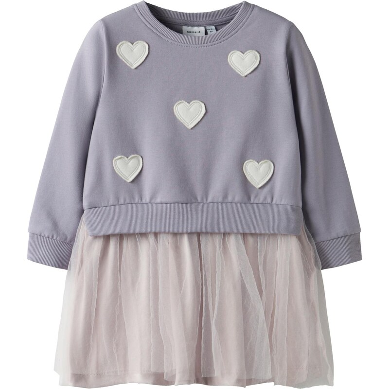 NAME IT Šaty levanduľová / biela 67459486