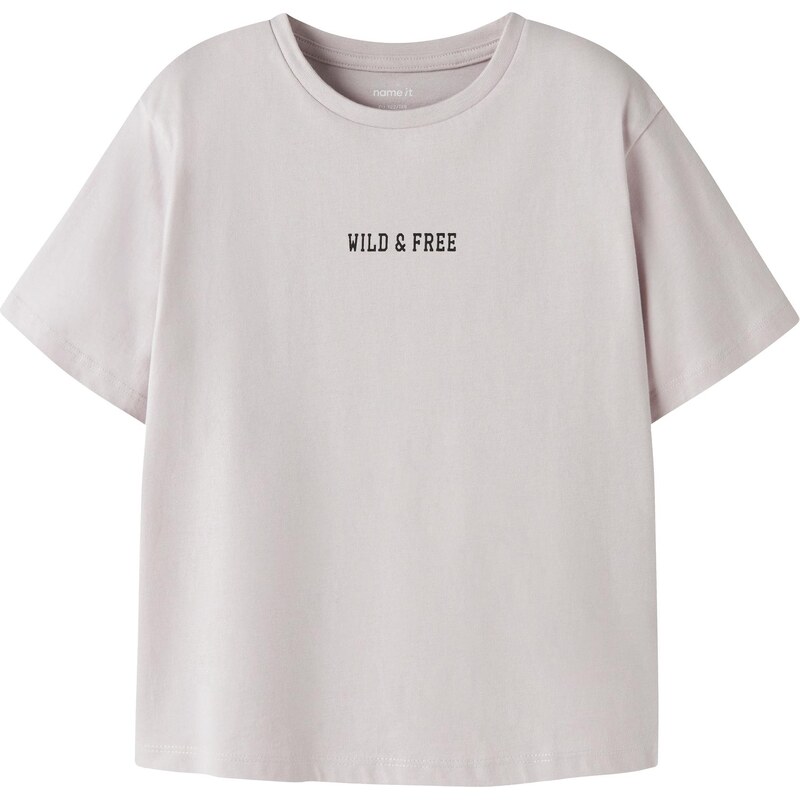 NAME IT Tričko NKFBEOA olivová / pastelovo fialová / čierna / biela 67459507