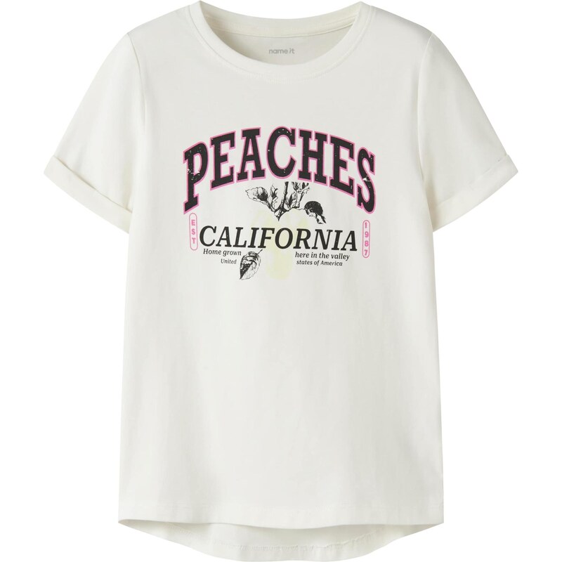 NAME IT Tričko NKFVix neónovo ružová / čierna / biela 67459580