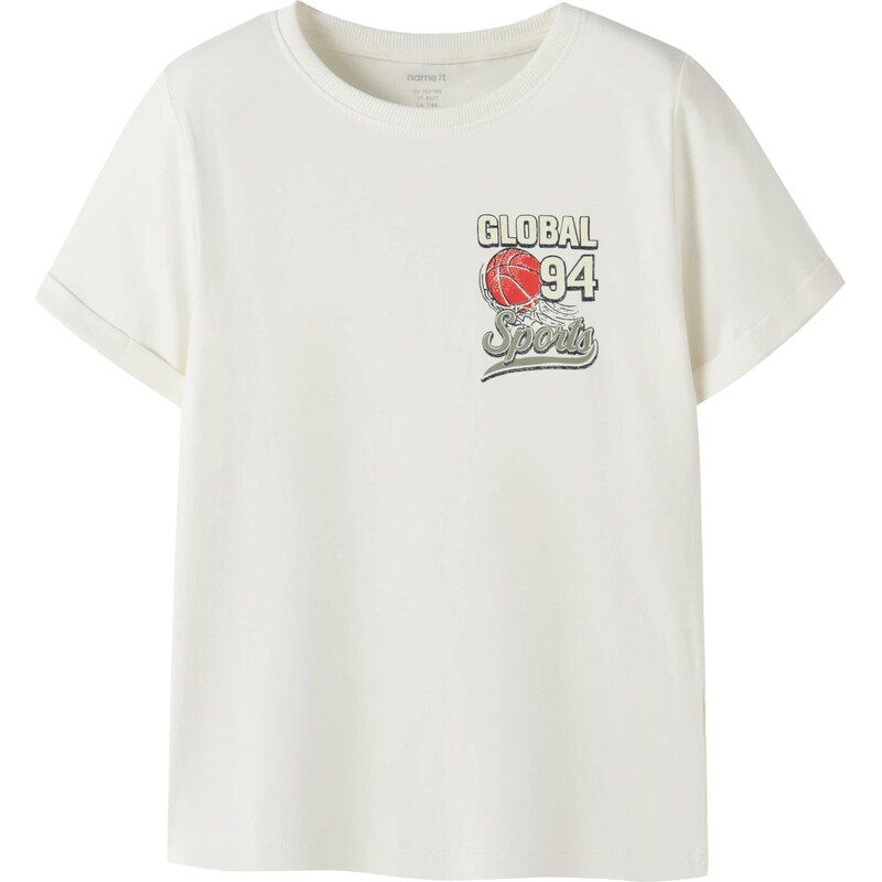 NAME IT Tričko NKMVUX pastelovo zelená / tmavooranžová / čierna / 67459581