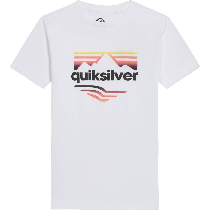 QUIKSILVER Tričko HORIZON FADE žltá / tmavooranžová / čierna / biela 67459628