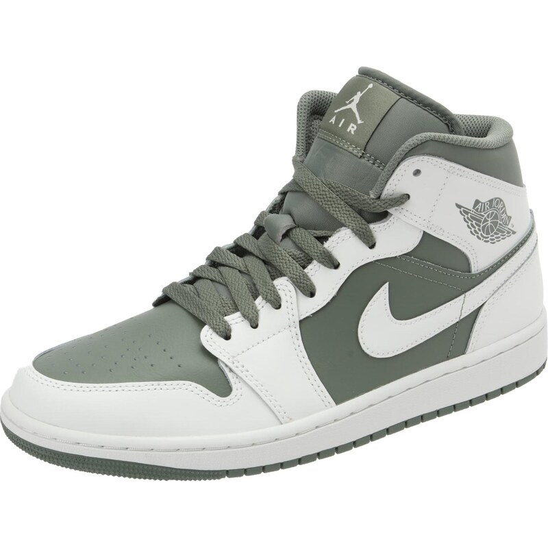 Jordan Členkové tenisky AIR JORDAN 1 MID kaki / biela 67459625