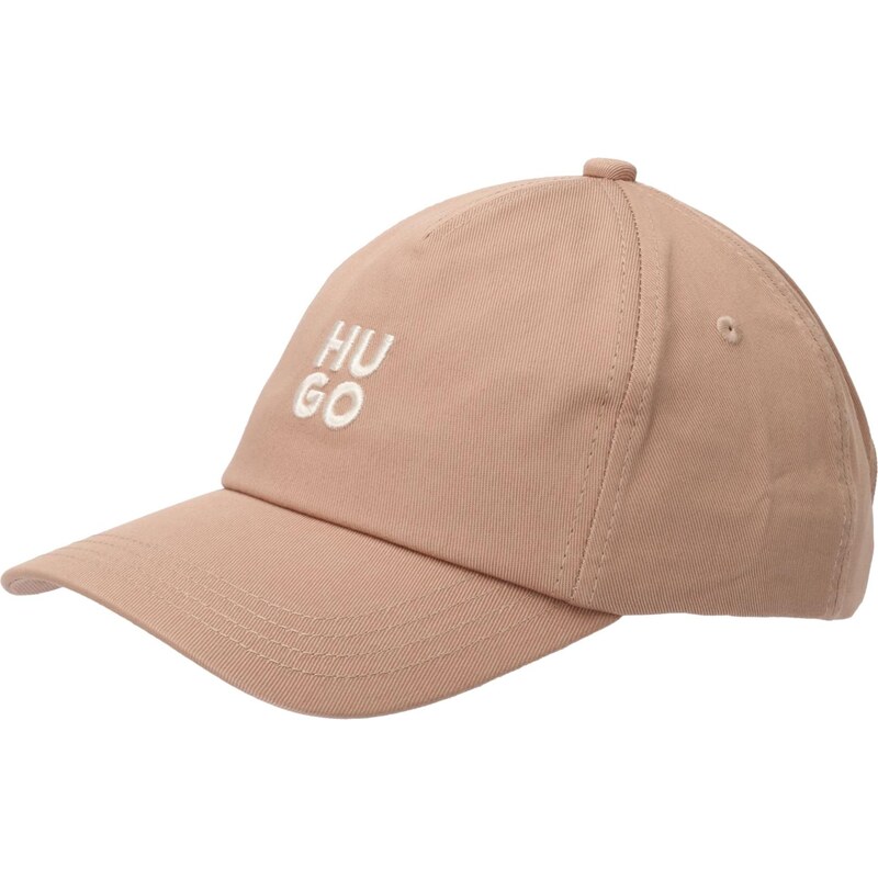 HUGO Čiapka Asya nebielená / kapučíno 67459606