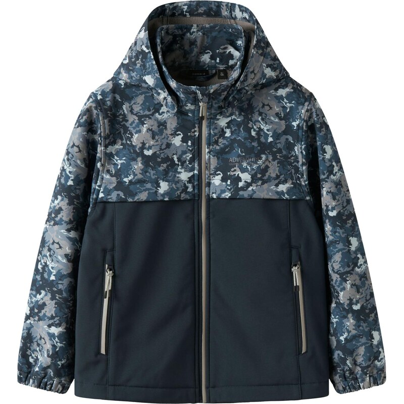 NAME IT Funkčná bunda NKMALFA08 tmavomodrá / modrosivá / sivá 67459631