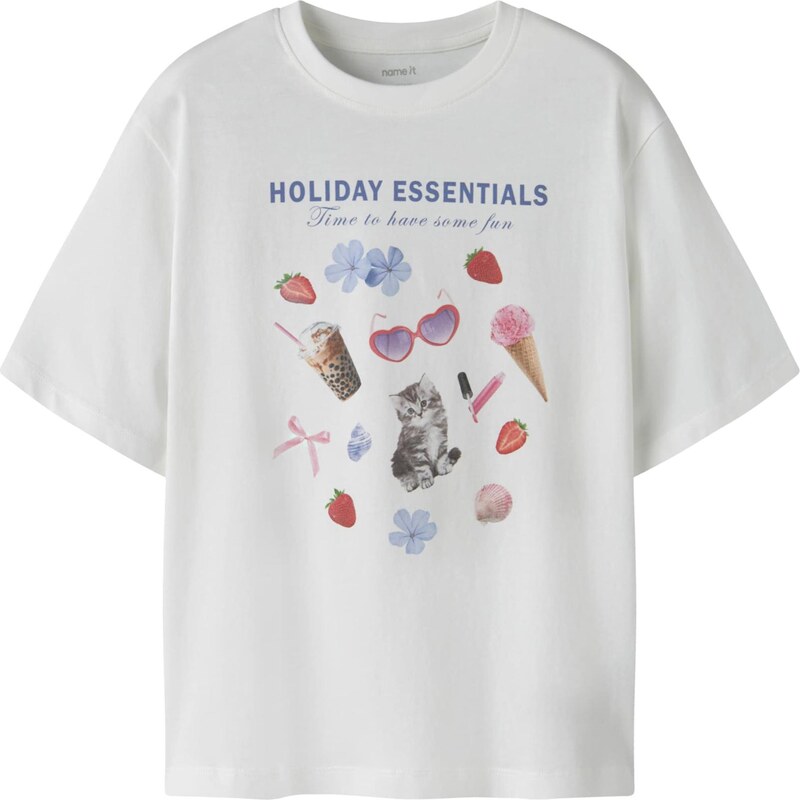 NAME IT Tričko NKFVOTEA námornícka modrá / tmavosivá / svetloružová / 67459709