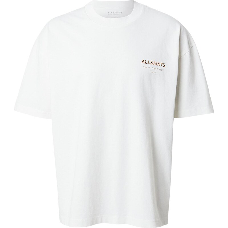 AllSaints Tričko Underground hnedá / čierna / biela 67459708