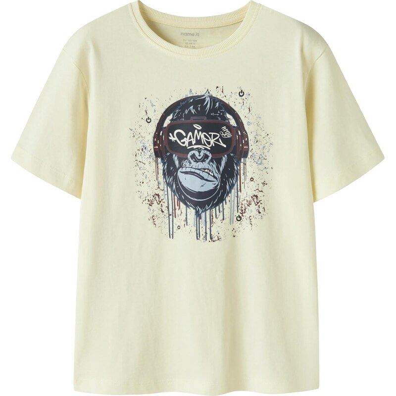 NAME IT Tričko NKMVICTOR tmavomodrá / čokoládová / svetložltá / biela 67459759