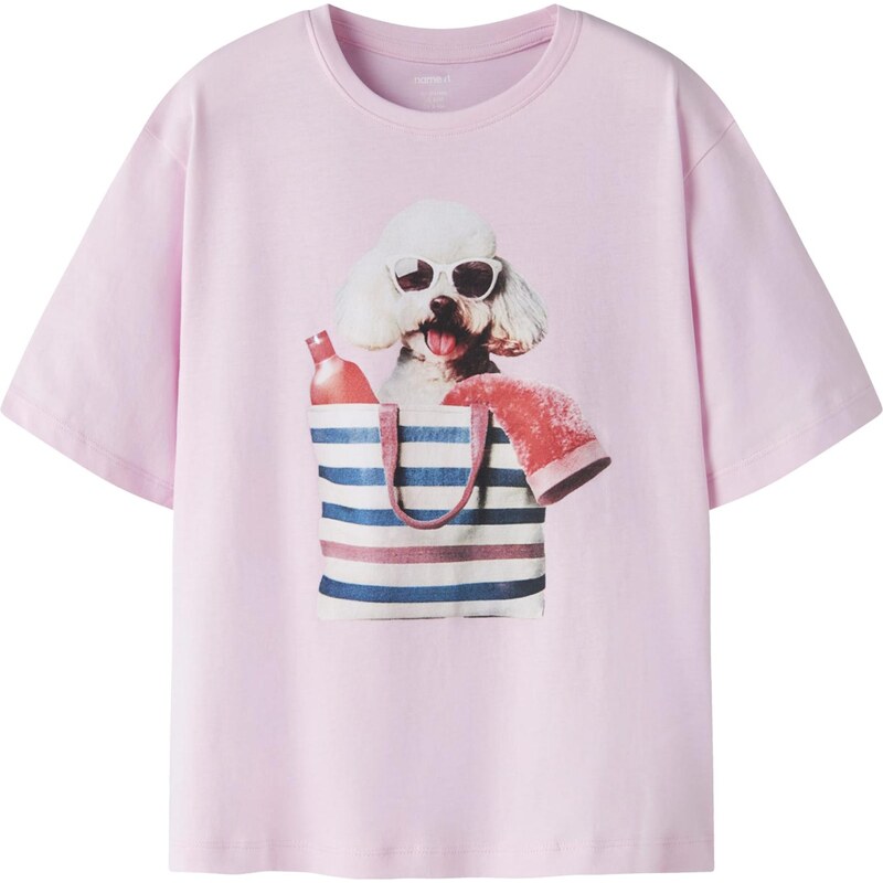 NAME IT Tričko NKFVOTEA modrá / levanduľová / červená / biela 67459740