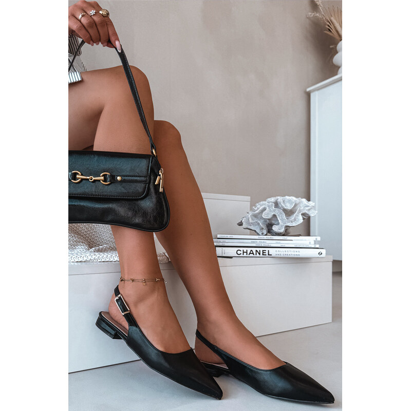 Boto Baleríny se zlatým sponem Černé Iverelle 67427454