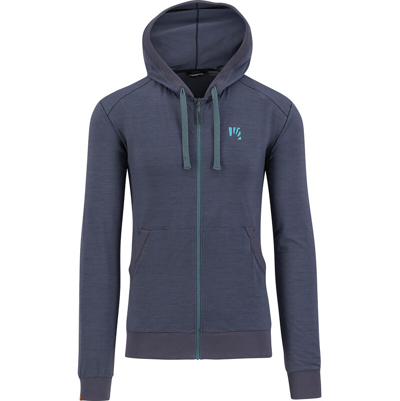 Karpos COPPOLO MERINO mikina so zipsom Ombre Blue 67463944