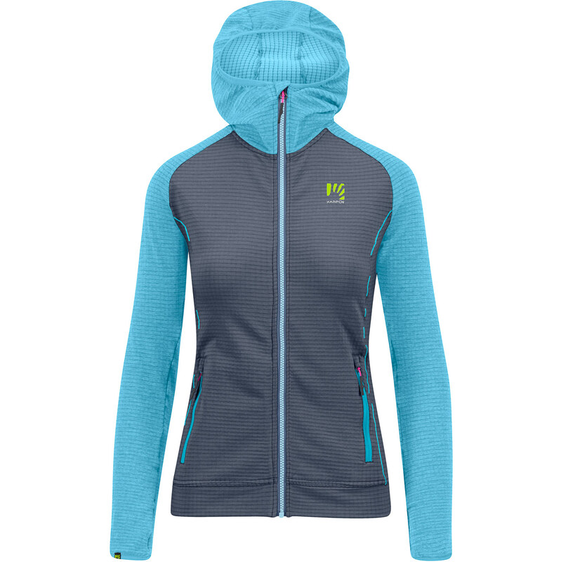 Karpos AMBRIZZOLA dámska FULL-ZIP mikina s kapucňou ombre blue 67464055