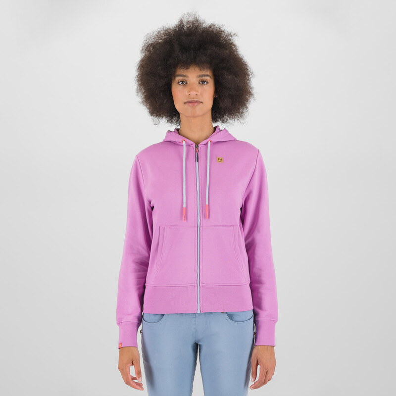 Karpos VOLPE dámska FULL ZIP mikina s kapucňou bloom 67464070