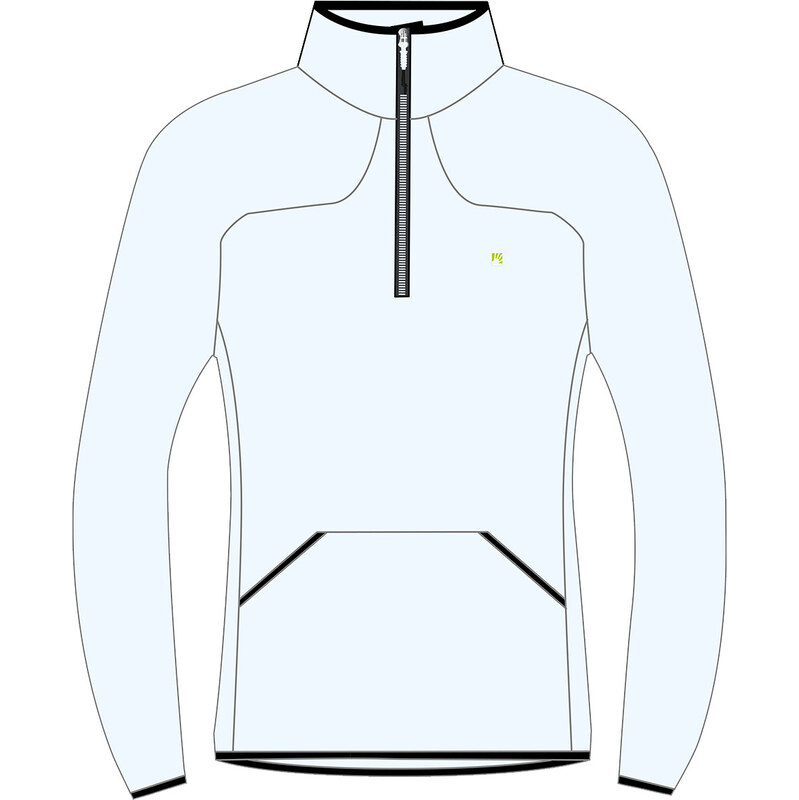 Karpos Rocchetta Half Zip Dámska Flíska Bright White 67464140