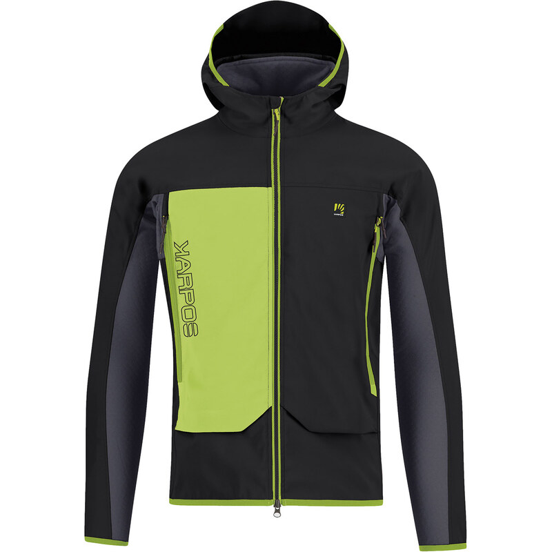 Karpos Pizzo Bianco Bunda Black/Woodl.Gray/Acid Lime 67464155