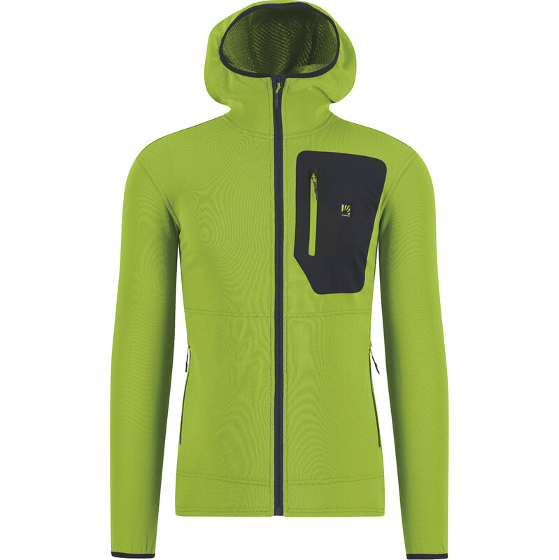 Karpos Antermoia Hoodie Flíska Acid Lime/Black 67464257