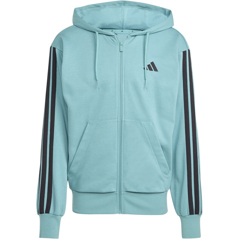 ADIDAS SPORTSWEAR Tepláková bunda Essentials modrozelená / čierna 67468477