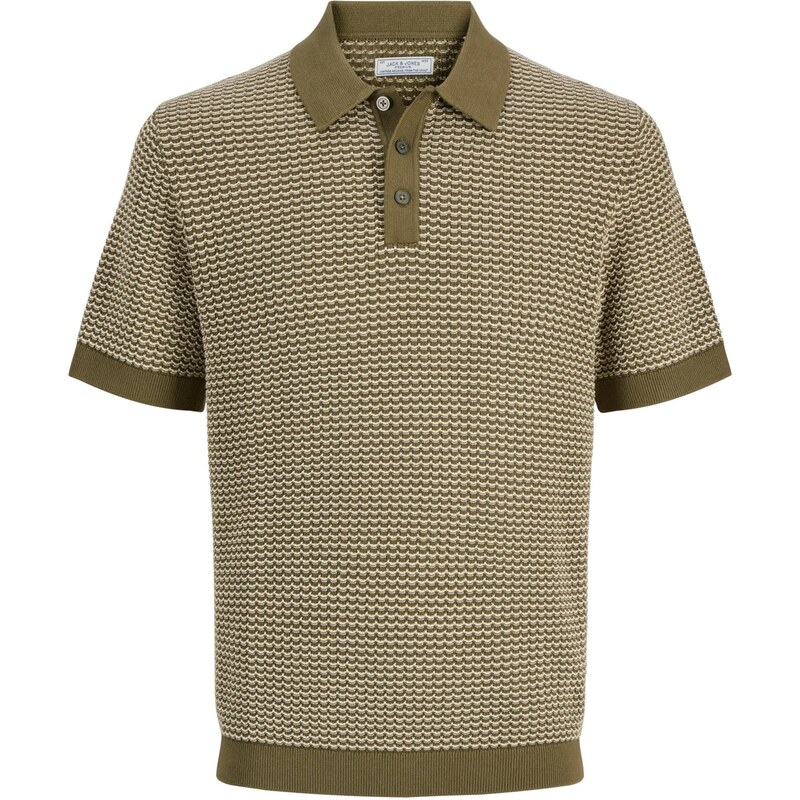Jack & Jones Junior Sveter JPRBLUKINGSLEY olivová / biela 67468673