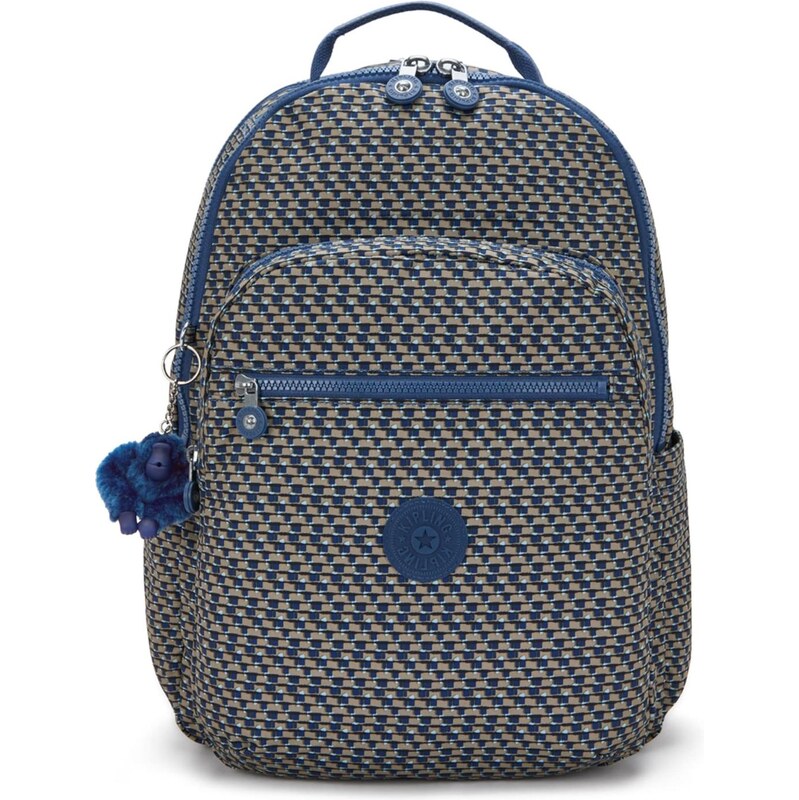 KIPLING Batoh Seoul Lap tmavobéžová / námornícka modrá / svetlomodrá 67468724
