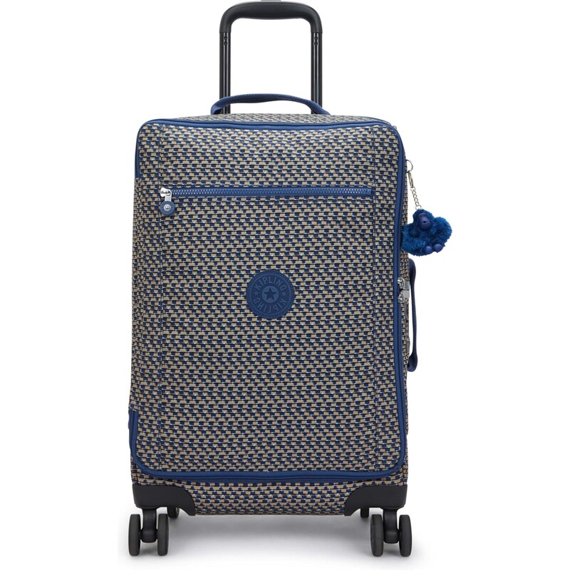 KIPLING Kufor na kolieskach Jet S tmavobéžová / modrá / svetlomodrá 67468726