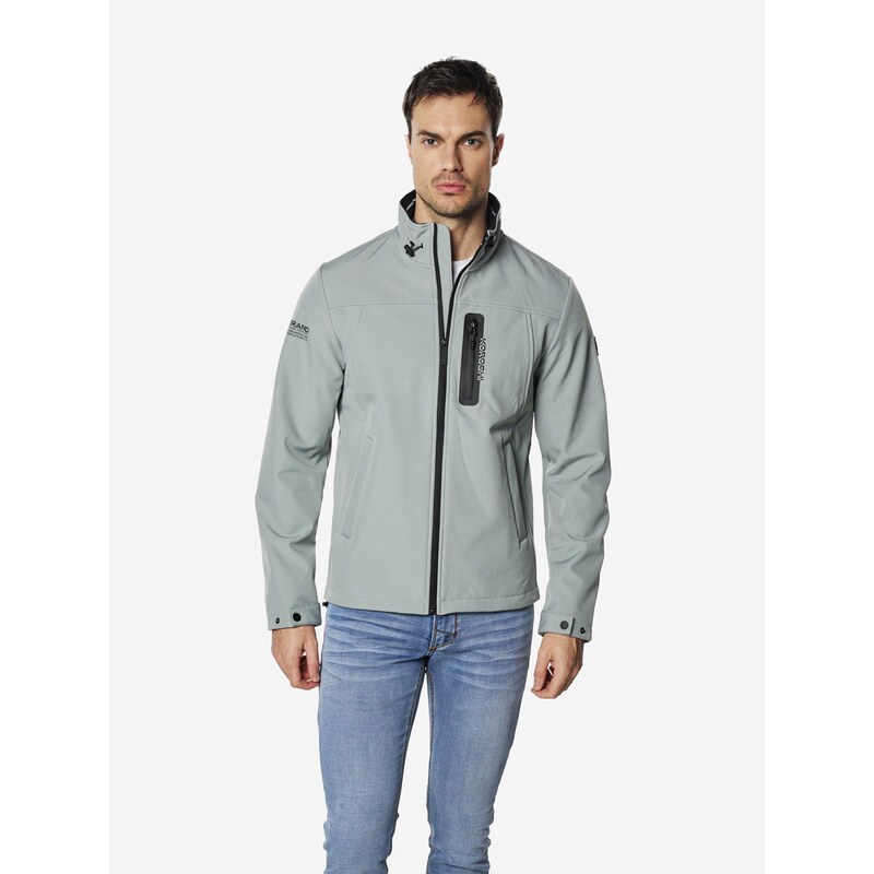 KOROSHI Prechodná bunda dymovo modrá 67468790